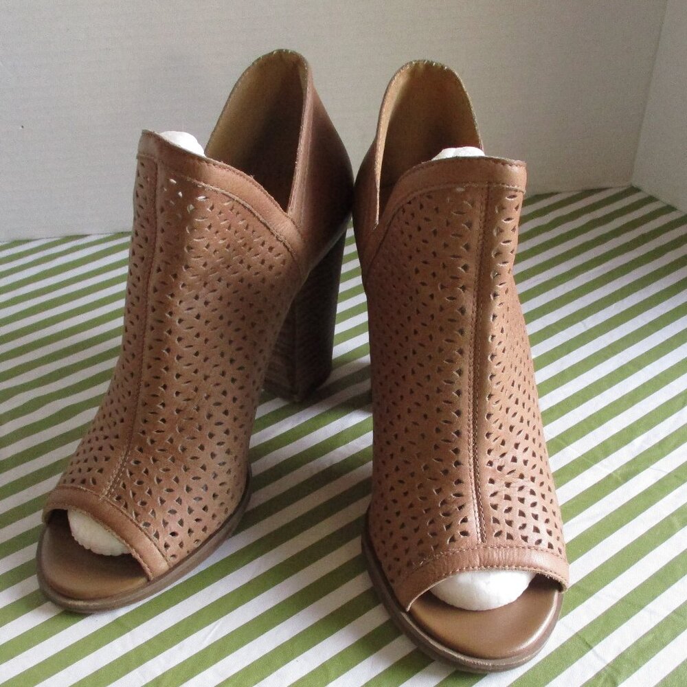 Lucky Brand Peep Toe High Heel Booties